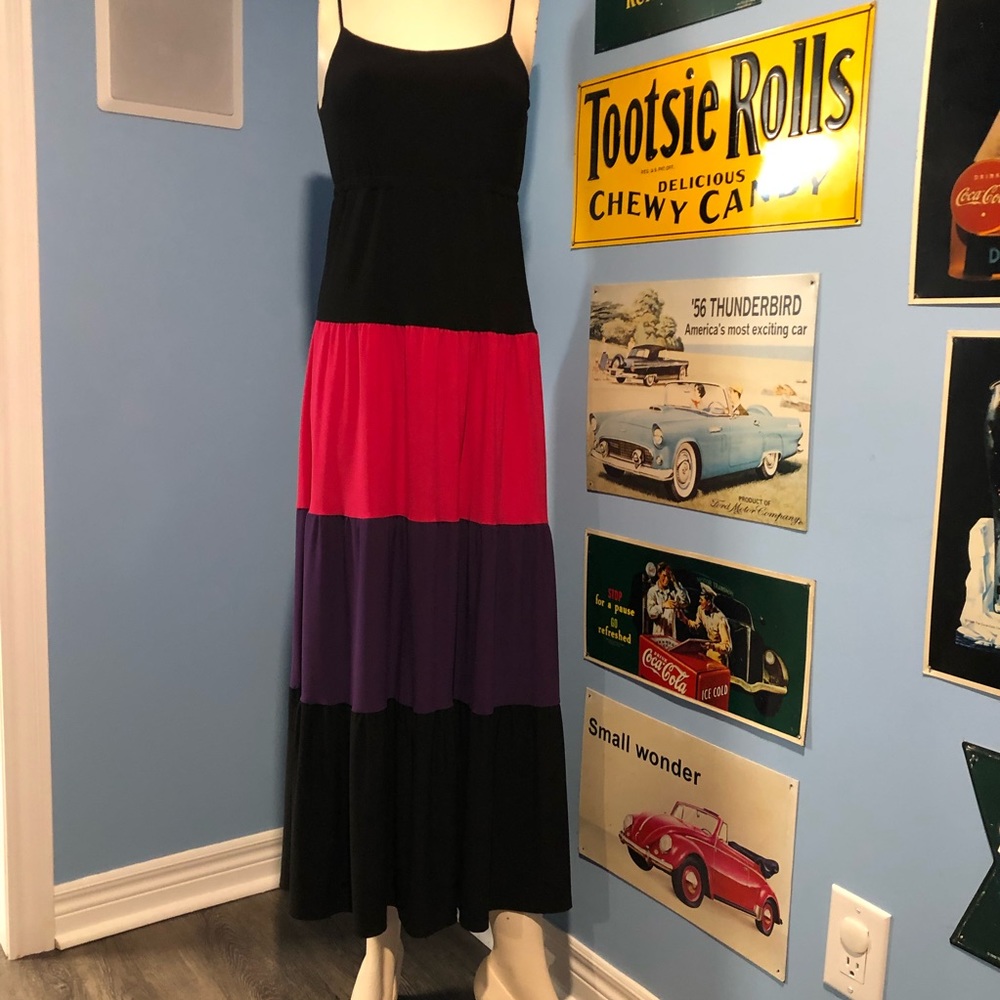 Empire Waist Long Tiered Maxi Dress/ Sundress